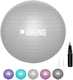 image 6 of UBUNG Anti Burst Exercise Fitness Ball 65cm Swiss Ball with Pump Non Slip Light Grey | Grey