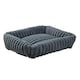 image 4 of Living and Home Soft Dog & Cat Bed,Pet Bolster Bed | Grey | Grey | M | 1