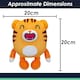 image 7 of Jasper Pinata Smashlings Soft Toy Cute Plushie Huggable Cuddly 20cm Orange