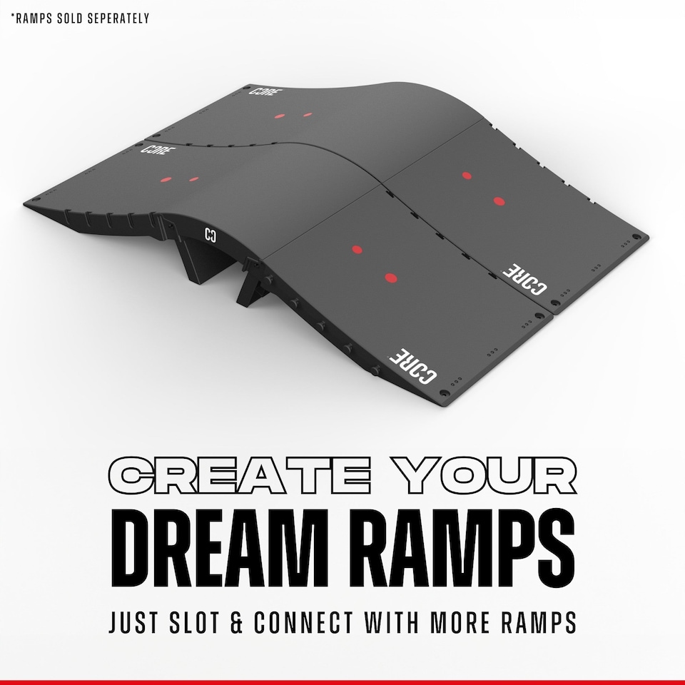 image 1 of CORE Skate Ramp - Mini Kicker Ramp (Foldable)