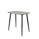 image 2 of Aspen Tapered Legs Rectangular Dining Table with 4 Straight Stitch Cord Dining Chairs - Grey Oak/Black - Flat Packed Grey