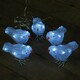 image 7 of Set of 5 16cm Christmas Acrylic Birds with 30 White LEDs indoor outdoor Decoration