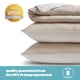 image 8 of Silentnight Summer Breeze Seersucker Coverless Duvet 2.5 Tog Cream Natural | Cream | Taupe | Single