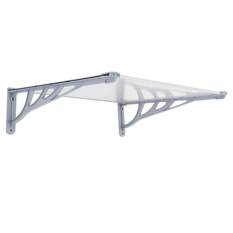 image 1 of Living and Home Door Window Awning Canopy Rain Cover - L120*W90*H28cm Grey
