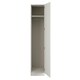 image 2 of Shaker White Single Wardrobe with Single Rail White