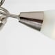 image 1 of ValueLights Modern 3 Way Brushed Chrome Ceiling Light Fitting With Frosted Glass Shades | Chrome