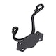 image 3 of Hammer & Tongs Curly Hat & Coat Hook - W40mm x H140mm - Black