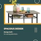 image 5 of HOMCOM 3-Piece Dining Set with 2 Matching Chairs and 1 Table, Black
