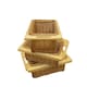 image 1 of 3 x Pull Out Wicker Kitchen Baskets 400mm Brown