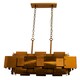 image 4 of Interiors by Premier Metal Brass Finish Pendant Light With Eight Bulbs