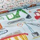 image 4 of Catherine Lansfield Kids Digger Dreams Reversible Junior Duvet Cover Set Blue