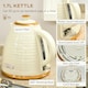 image 3 of HOMCOM Kettle and Toaster Set 1.7L Rapid Boil Kettle & 4 Slice Toaster Beige