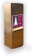 image 1 of 8Ft Artificial Flocked Slim Christmas Pencil Tree Holiday Home Decorations with Pointed Tips and Metal Stand