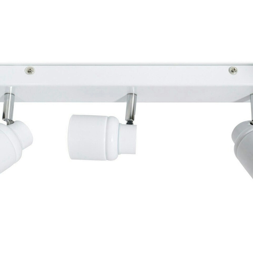 image 1 of ValueLights Benton White IP44 Spotlight Bathroom Ceiling Light White