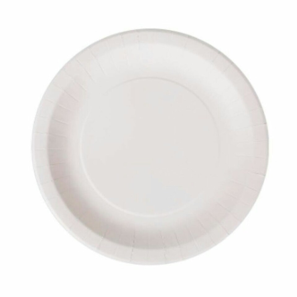 image 1 of Plate set Algon Disposable White Cardboard 28 cm (15 Units) N/A