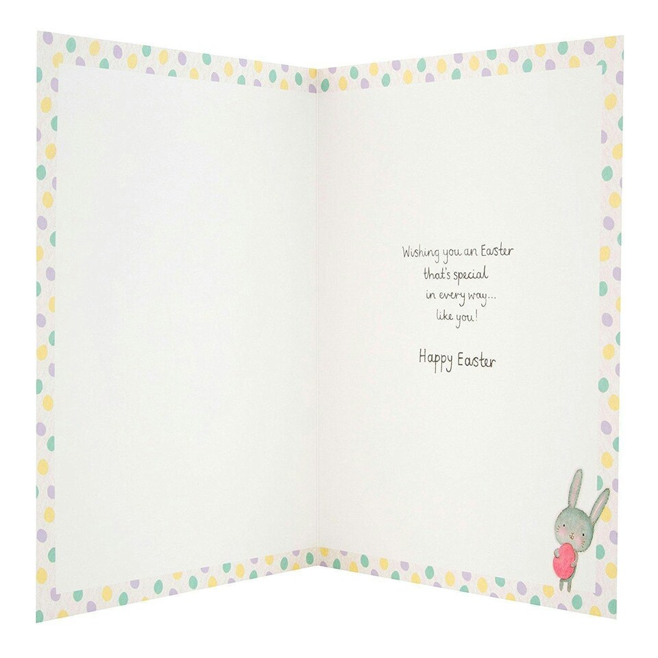 image 1 of Hallmark Cute Bunny Easter Card 'Just For Her' - New Medium