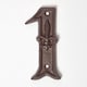 image 1 of Homescapes Cast Iron House number, 1