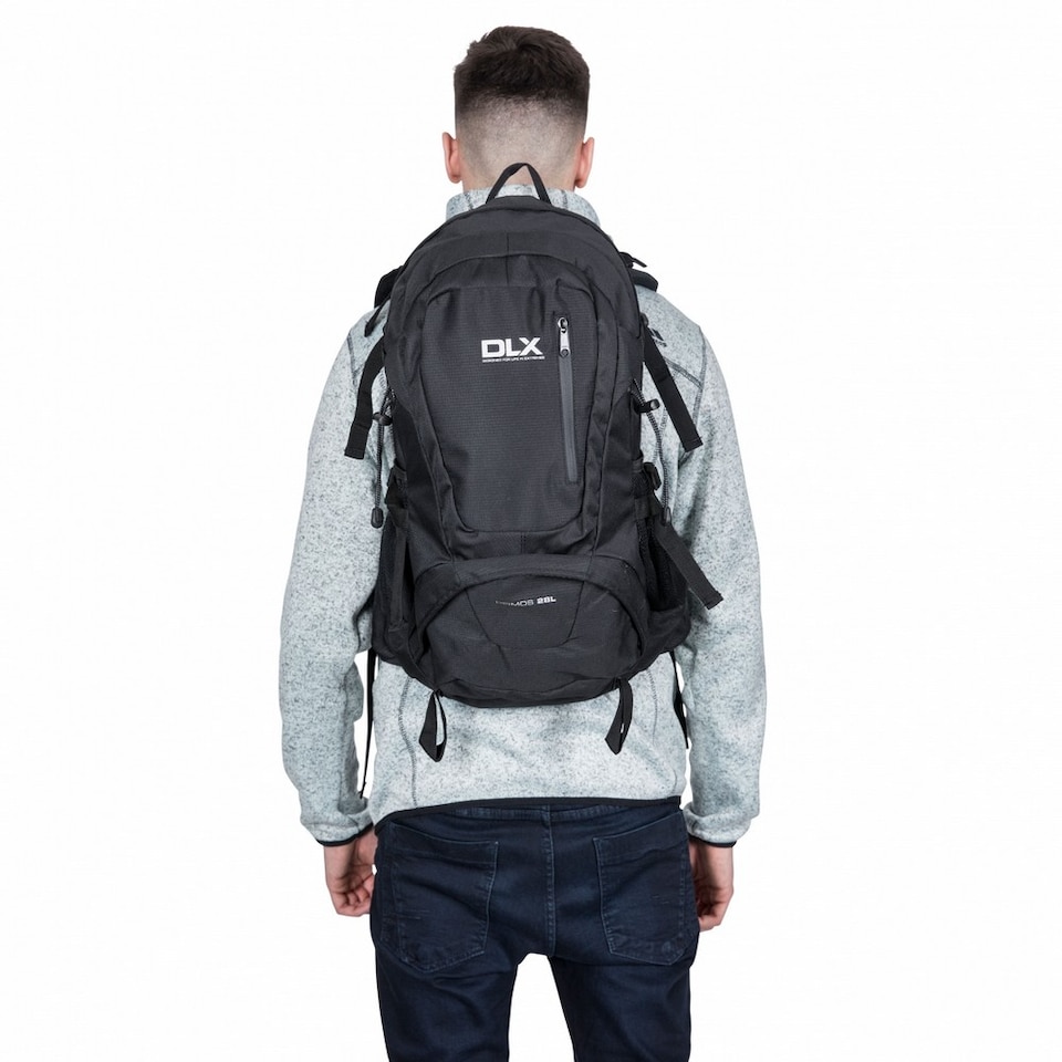 image 1 of Trespass Deimos Rucksack/Backpack (28 Litres) | Black | Black X | One Size | 1