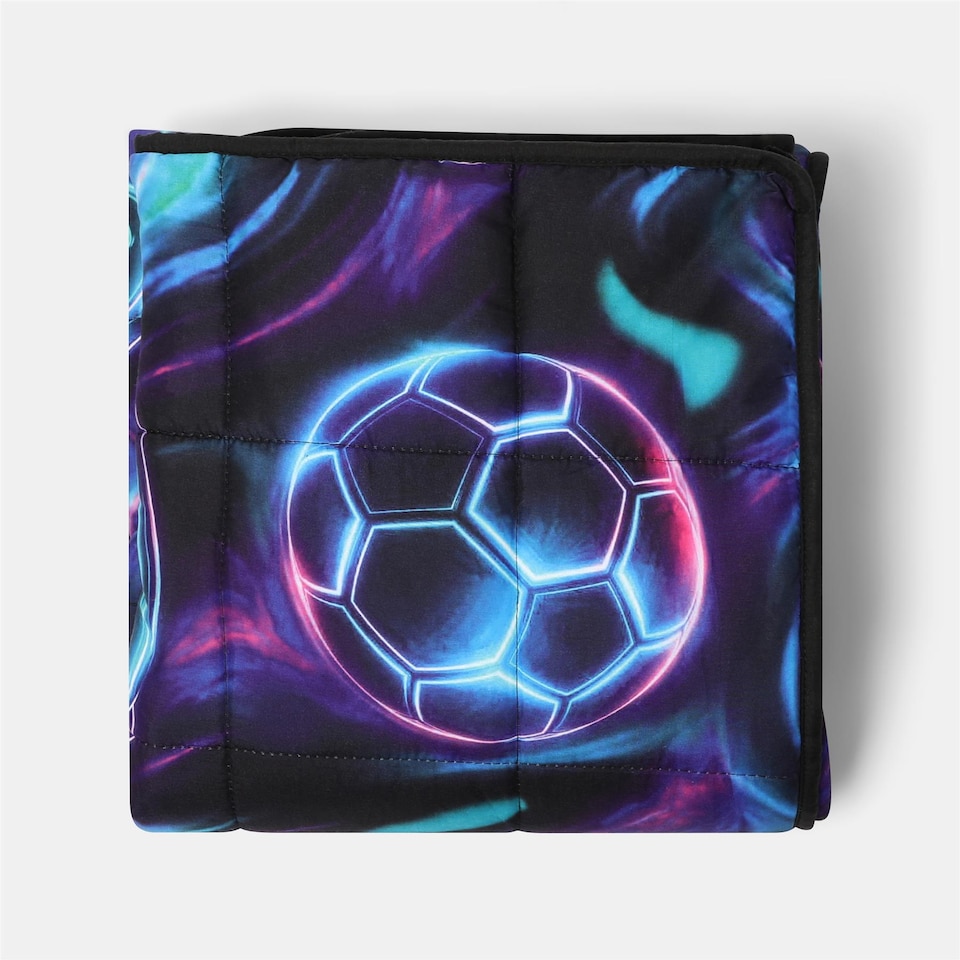 image 1 of OHS Kids Printed 3kg Teddy Fleece Weighted Blanket