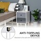 image 6 of HOMCOM Nordic Side Cabinet Nightstand Organizer with Drawer Bedroom, Living Room