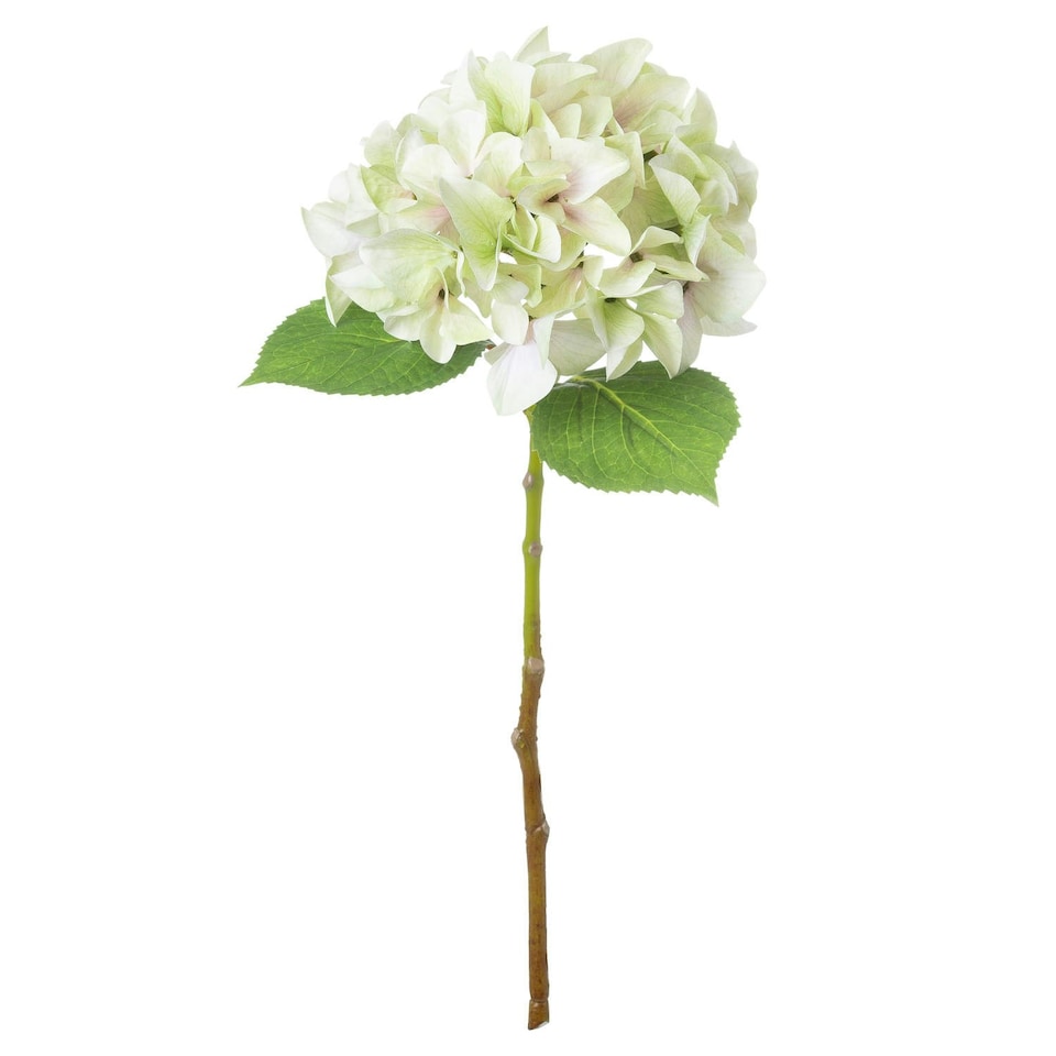 image 1 of Hill Interiors Shabby Hydrangea Artificial Flower - Green - One Size