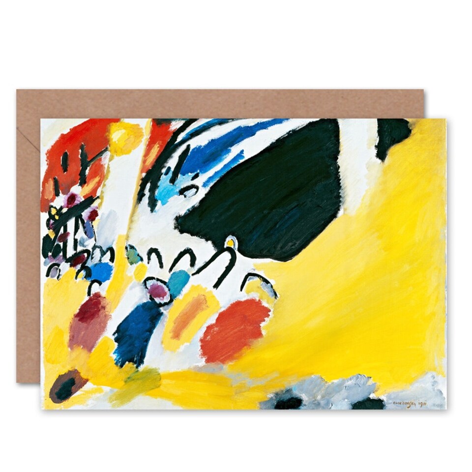image 1 of Kandinsky Impression Iii Concert Abstract Art Greeting Card