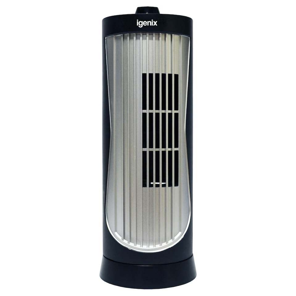 image 1 of Igenix Mini Tower Fan, Oscillating, 12 Inch, Black, DF0020