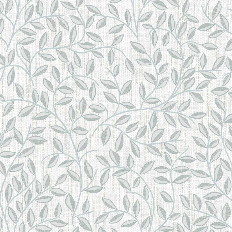 image 1 of Superfresco Willow Leaf Duck Egg Wallpaper Blue | Duck Egg