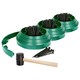 image 1 of Harbour Housewares Flexible Plastic Lawn Edging with 120 Pegs & Mallet - 30m x 4cm - Green | Green | 3