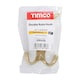 image 2 of Timco - Double Robe Hook - Polished Brass (Size 47 x 24mm - 1 Each)