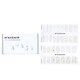 image 1 of Nail Sticker (white) - # Silver Wedding Ring Nail - 32pcs White