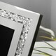 image 4 of Hestia Mirror Glass with Crystal Egde Photo Frame 5" x 7" Silver | One Size