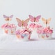 image 2 of Butterfly Cupcake Food Pick Toppers - Pack of 12