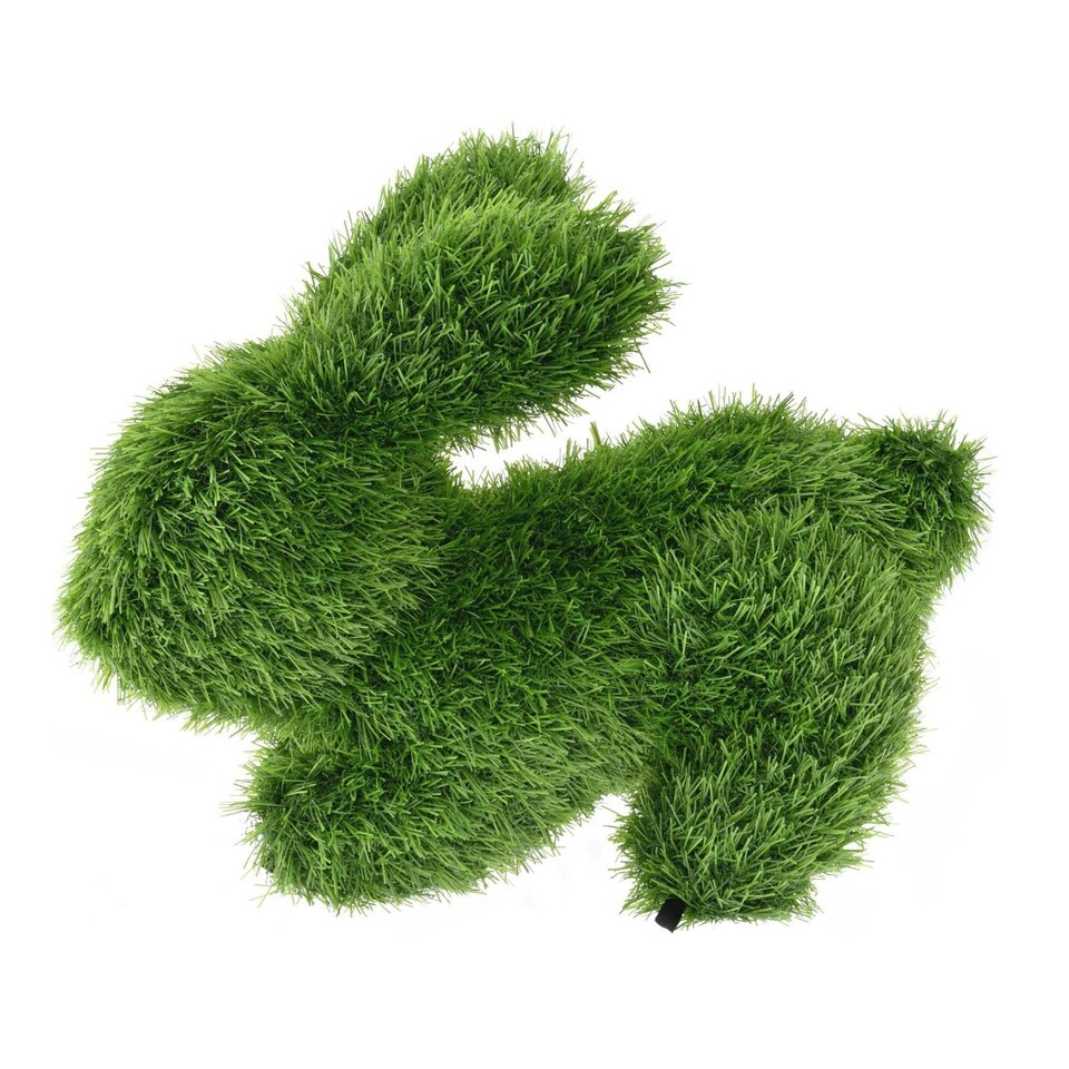 image 1 of True Products Artificial Grass Topiary Bunny Rabbit Indoor Outdoor Garden Lawn Event Office Wedding Decor