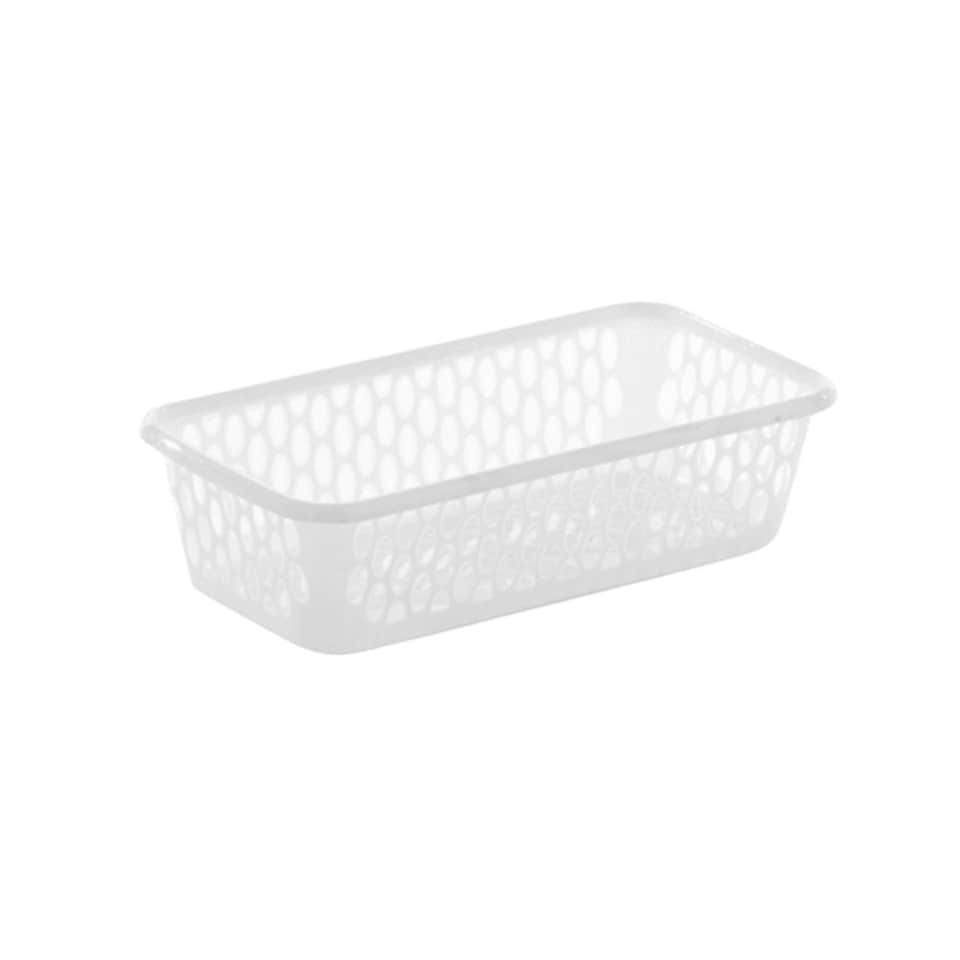 Leecroft 20cm Handy Basket White 10 x 20 x 5cm - One Colour - One Size