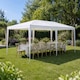 image 4 of 3m x 6m White Waterproof Garden Gazebo Marquee Awning Party Tent