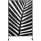 image 6 of Outsunny 6.5FT Metal Outdoor Privacy Screen Panel with Stand, Banana Leaf Style