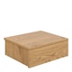 image 1 of Avignon Square Bedside Table with 1 Drawer in Oak