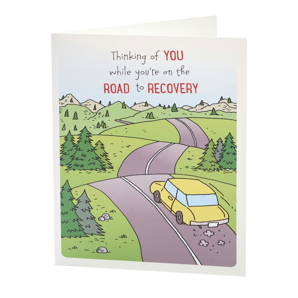 image 1 of Get Well Card - Road To Recovery