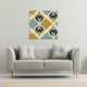 image 2 of Cleopatra Fan Ethnic Pattern (Canvas Print) 90 x 90 x 4cm