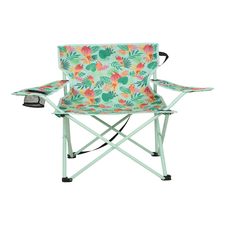 image 1 of Mountain Warehouse Folding Chair Patterned Handy Lightweight Outdoor Camping Green