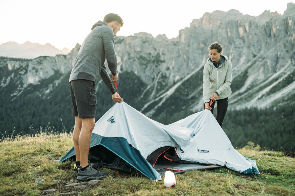 image 1 of Decathlon Instant 2-person camping tent, 2 Seconds Easy Fresh & Black