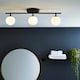 image 2 of BHS Nancy Bathroom Ceiling Spotlight Bar, Black Black | Black