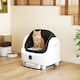 image 2 of PawHut Self Cleaning Cat Litter Tray with Integrated Security Protection