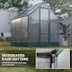 image 8 of Outsunny Walk-in Greenhouse Garden Polycarbonate Aluminium w Smart Window 6x6ft