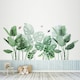 image 2 of Living and Home Tropical Rainforest Greenery Plants Wall Sticker | Green