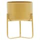 image 1 of Avento Small Gold Finish Floor Planter Gold