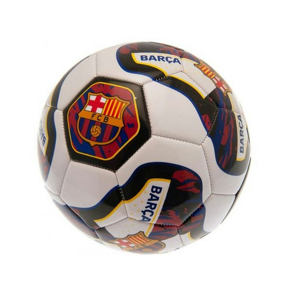 image 1 of Barcelona FC Tracer PVC Football - Black/Claret Red/White - 5