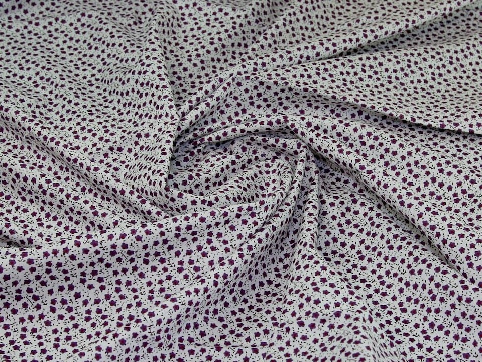 Purple 100% Cotton Poplin Fabric for Dressmaking, Quilting, 142.5cm / 56" Wide - per metre