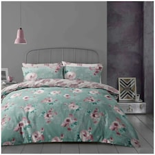 VELVETIO Shelby Complete Duvet Cover Set with Fitted Sheet Breathable Bedding Quilt